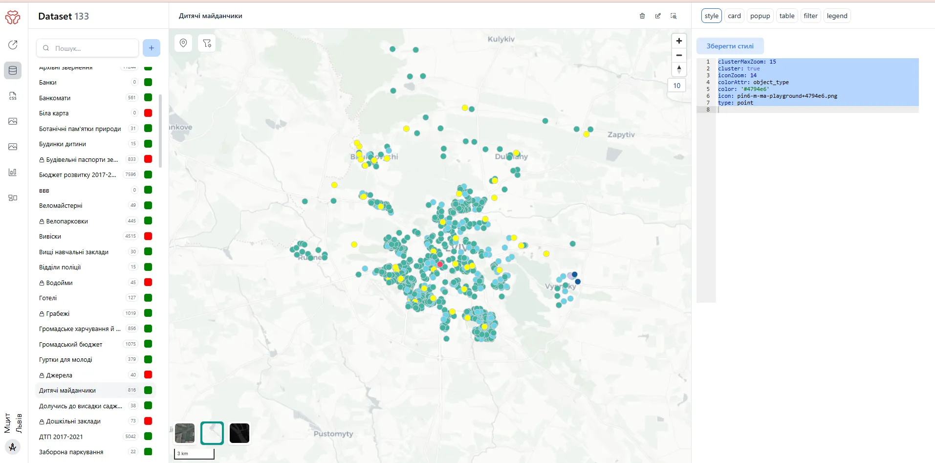 Map data overlay